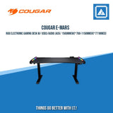 COUGAR E-MARS RGB ELECTRONIC GAMING DESK W/ USB3/AUDIO JACK/ 1500MM(W)*700-1150MM(H)*771MM(D)
