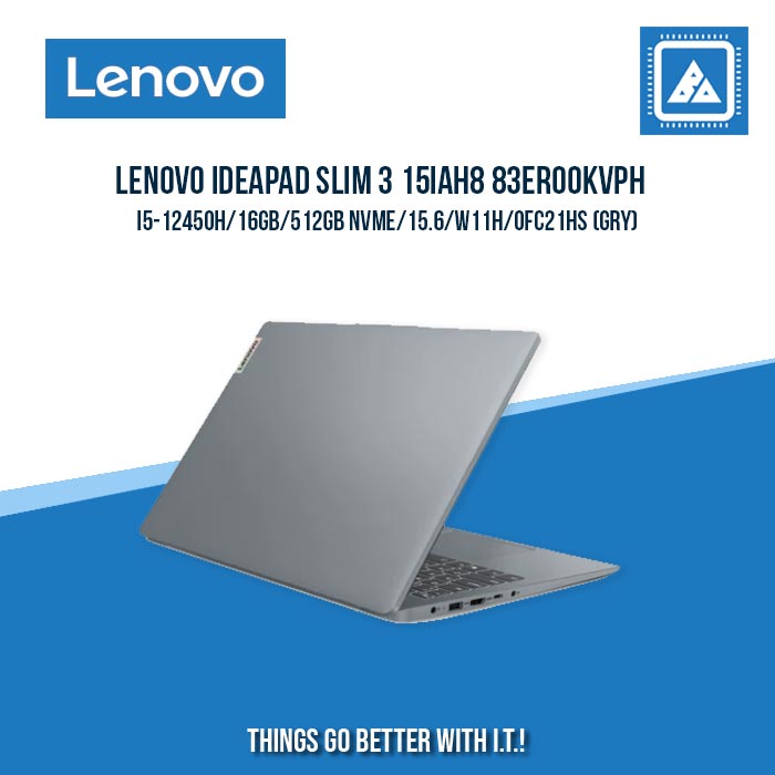 LENOVO IDEAPAD SLIM 3 15IAH8 83ER00KVPH I5-12450H/16GB/512GB NVME | BEST FOR STUDENTS AND FREELANCERS LAPTOP