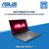 ASUS B1400CEPE-EK1161WS I3-1115G4/8GB+4GB/512GB NVME/MX330 2GB | BEST FOR STUDENTS AND FREELANCERS LAPTOP