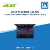 ACER HELIOS NEO 16 PHN16-71-78Y5 I7-13700HX/16GB/512GB NVME/4060 8GB | BEST FOR AUTOCAD AND GAMING LAPTOP