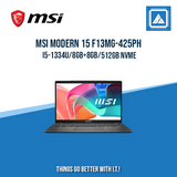 MSI MODERN 15 F13MG-425PH I5-1334U/8GB+8GB/512GB NVME | BEST FOR STUDENT