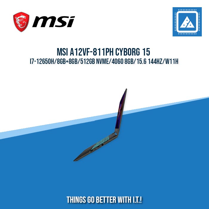 MSI A12VF-811PH CYBORG 15 I7-12650H/8GB+8GB/512GB NVME/4060 8GB | BEST FOR GAMING AND AUTOCAD LAPTOP