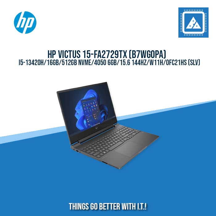 HP VICTUS 15-FA2729TX (B7WG0PA) I5-13420H/16GB/512GB NVME/4050 6GB/15.6 144HZ/W11H/BEST FOR AUTOOCAD AND GAMING LAPTOPS