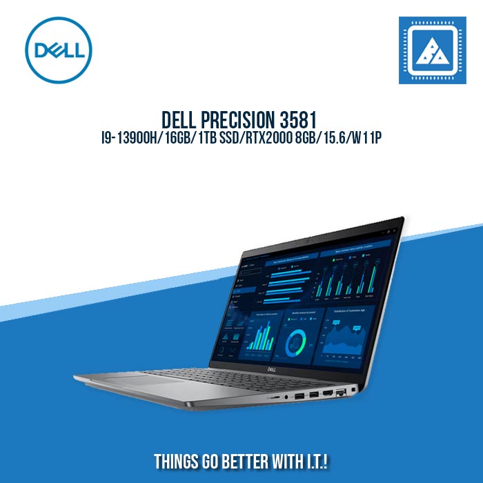 DELL PRECISION 3581 I9-13900H/16GB/1TB SSD/RTX2000 8GB | BEST FOR RENDERING LAPTOP