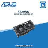 ASUS RTX 4060 8GB 128BIT GDDR6 DUAL-O8G (HDMI, 3XDP)