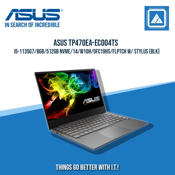 ASUS TP470EA-EC004TS I5-1135G7/8GB/512GB NVME | BEST FOR STUDENTS AND FREELANCER