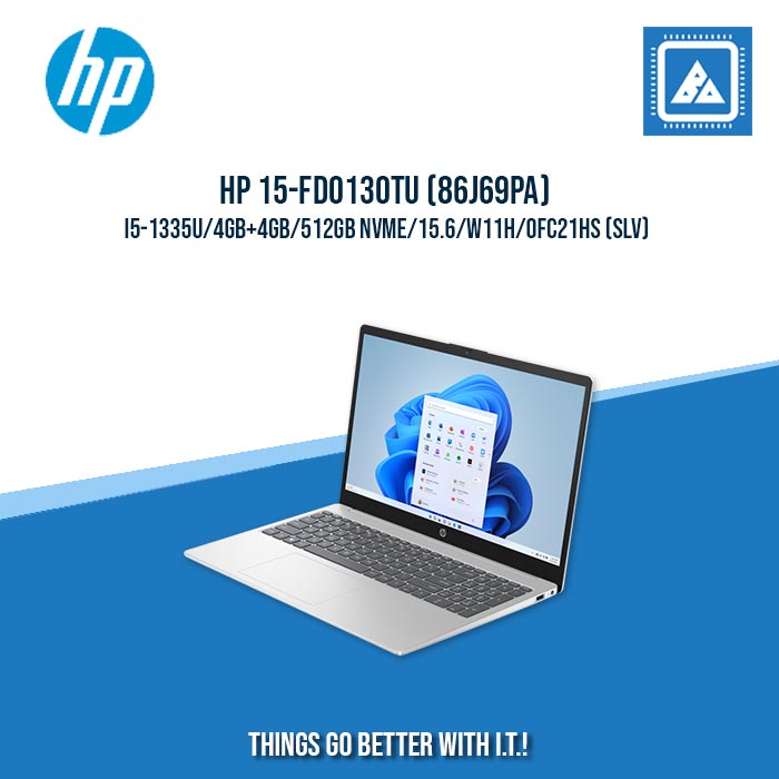 HP 15-FD0130TU (86J69PA) I5-1335U/4GB+4GB/512GB NVME | BEST FOR STUDENTS LAPTOP
