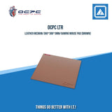 OCPC LTR LEATHER MEDIUM/360*300*3MM/GAMING MOUSE PAD (BLACK|BROWN)