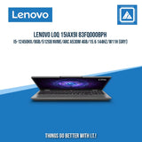LENOVO LOQ 15IAX9I 83FQ000BPH I5-12450HX/8GB/512GB NVME/ARC A530M 4GB | BEST FOR GAMING AND AUTOCAD LAPTOP
