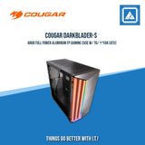 COUGAR DARK BLADER-S RGB FULLTOWER BRUSH ALUMINUM FRONT PANEL TEMPERED GLASS