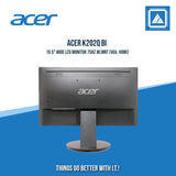 ACER K202Q BI 19.5" WIDE LED MONITOR 75HZ WLMNT (VGA, HDMI)