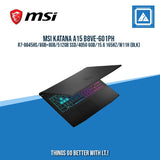 MSI KATANA A15 B8VE-601PH R7-8845HS/8GB+8GB/512GB SSD/4050 6GB/15.6 165HZ/W11H (BLK)/ GOOD FOR GAMING AND AUTOCAD LAPTOPS