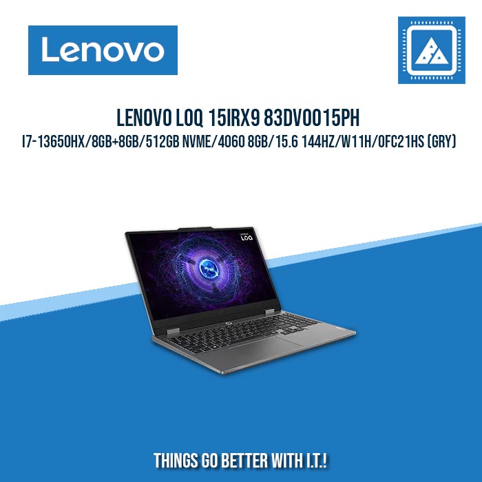 LENOVO LOQ 15IRX9 83DV0015PH I7-13650HX/8GB+8GB/512GB NVME/4060 8GB | BEST FOR FREELANCERS LAPTOP