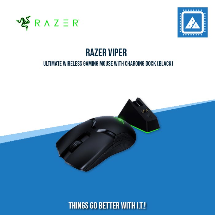 RAZER VIPER ULTIMATE WIRELESS GAMING MOUSE WITH CHARGING DOCK (BLACK)