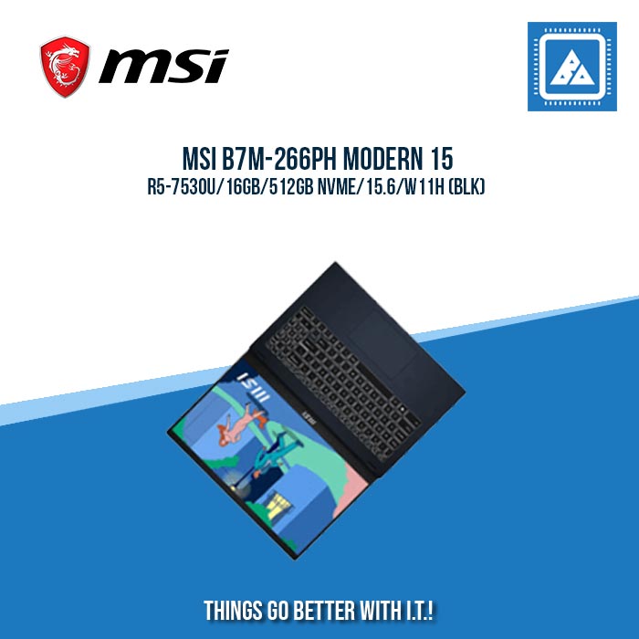 MSI B7M-266PH MODERN 15 R5-7530U/16GB/512GB NVME | BEST FOR STUDENTS AND FREELANCERS LAPTOP