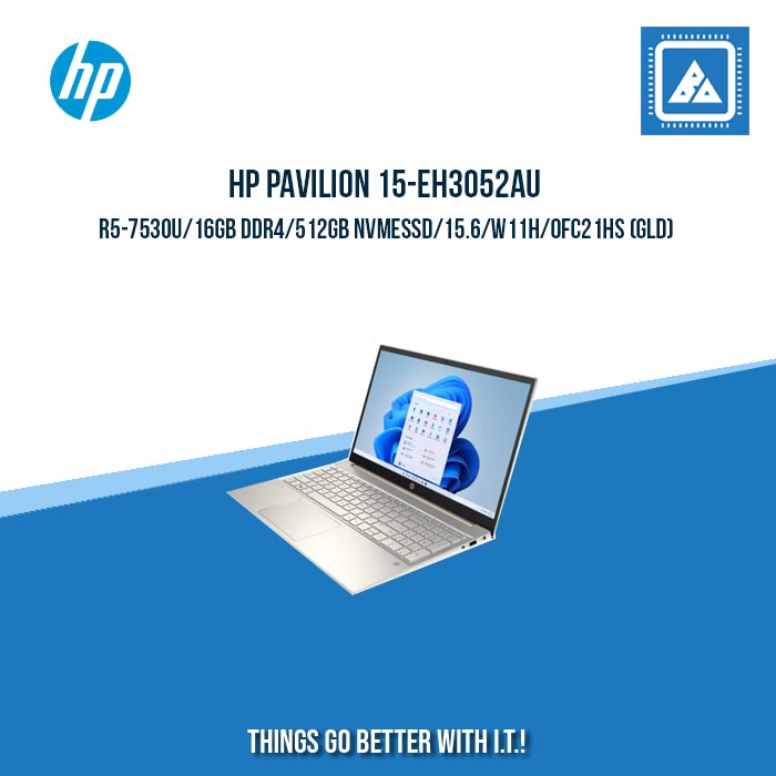 HP PAVILION 15-EH3052AU R5-7530U/16GB DDR4/512GB NVMeSSD | BEST FOR STUDENTS AND FREELANCERS  LAPTOP