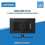 LENOVO LEGION Y27H-30 27" QHD WIDE LED IPS GAMING MONITOR 144HZ (66F6UAC3PH) (2XHDMI, DP)