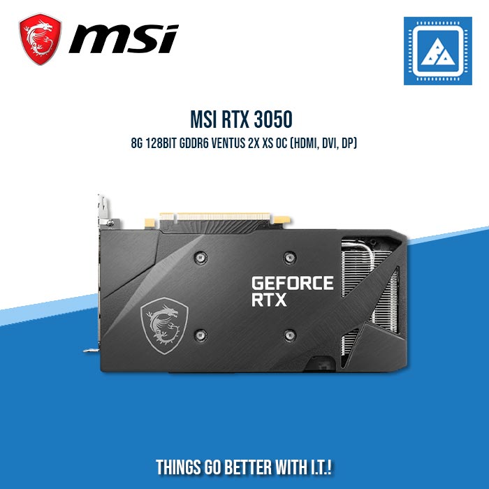 MSI RTX 3050 8G 128BIT GDDR6 VENTUS 2X XS OC (HDMI, DVI, DP)