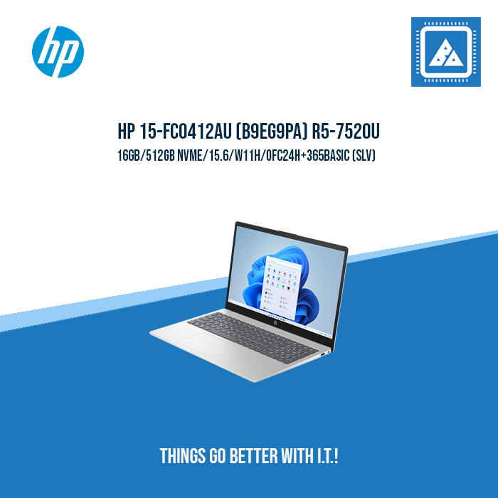 HP 15-FC0412AU (B9EG9PA) R5-7520U | BEST FOR OFFICE