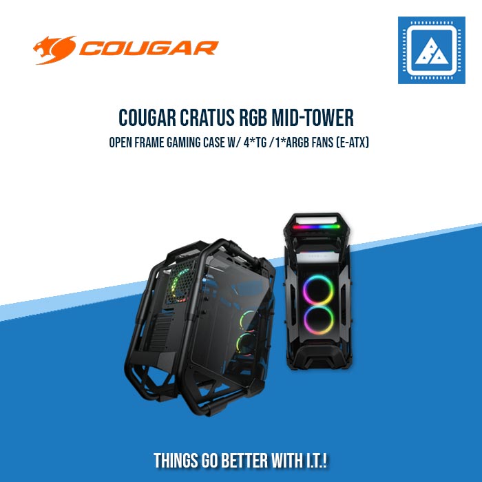 COUGAR CRATUS RGB MID-TOWER OPEN FRAME GAMING CASE