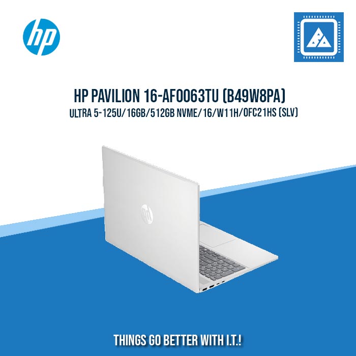 HP PAVILION 16-AF0063TU (B49W8PA) ULTRA 5-125U/16GB/512GB NVME/16/W11H/OFC21HS (SLV) |BEST FOR STUDENTS LAPTOP|