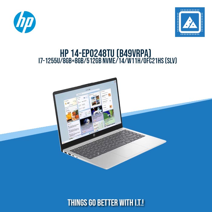 HP 14-EP0248TU (B49VRPA) I7-1255U/8GB+8GB/512GB NVME/14/W11H/ BEST FOR FREELANCERS LAPTOP