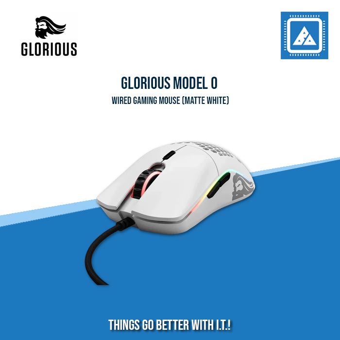 GLORIOUS MODEL O GAMING MOUSE (MATTE BLACK/MATTE WHITE)