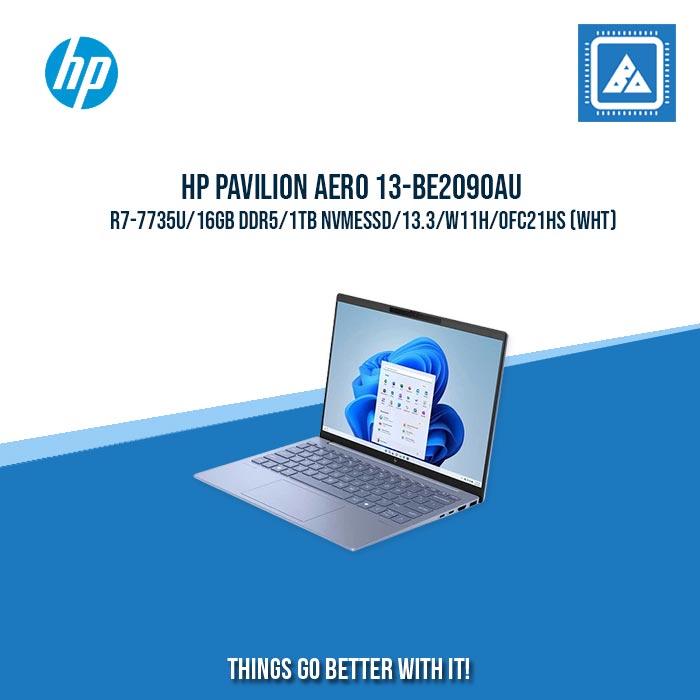 HP PAVILION AERO 13-BG0039AU R7-8840U/16GB DDR5/1TB  | BEST FOR FREELANCER AND STUDENT LAPTOP