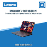 LENOVO LEGION 5-15IRX9 83JJ0011PH I7-13650HX/12GB+12GB/1TB NVME/4060 8GB | BEST FOR GAMING AND EDITING LAPTOP