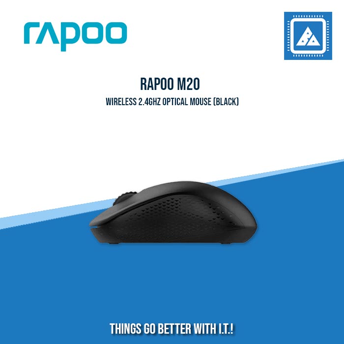 RAPOO M20 WIRELESS 2.4GHZ OPTICAL MOUSE (BLACK)