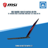 MSI SWORD 16HX B14VFKG-491PH I5-14450HX/8GB/512GB NVME/4060 8GB | BEST FOR AUTOCAD LAPTOP