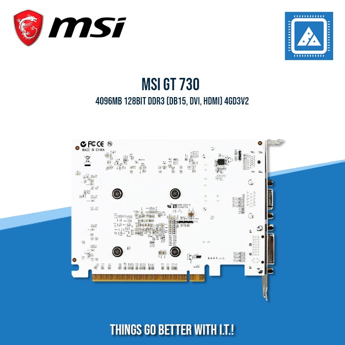 MSI GT 730 4096MB 128BIT DDR3 (DB15, DVI, HDMI) 4GD3V2