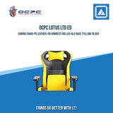 OCPC LOTUS LTD ED GAMING CHAIR/PU LEATHER/4D-ARMREST/ROLLER/ALU-BASE (YELLOW/BLACK)