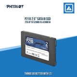 P210 2.5" SATA III SSD 2TB UP TO 520MB R & 430MB W