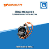 COURGAR IMMERSA PRO TI 7.1 SURROUND GAMING HEADSET W/ MIC 3.5MM