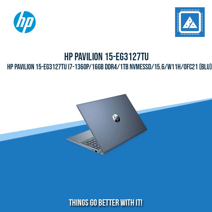 HP PAVILION 15-EG3127TU I7-1360P/16GB DDR4/1TB NVMeSSD | BEST FOR FREELANCER AND GAMING LAPTOP