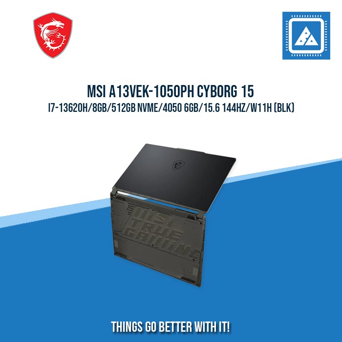 MSI A13VEK-1050PH CYBORG 15 I7-13620H/8GB/512GB NVME/4050 6GB | BEST FOR FREELANCER AND GAMING LAPTOP