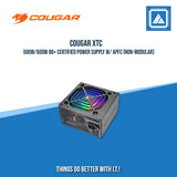 COUGAR XTC 500W/600W 80+ CERTIFIED POWER SUPPLY W/ APFC (NON-MODULAR)