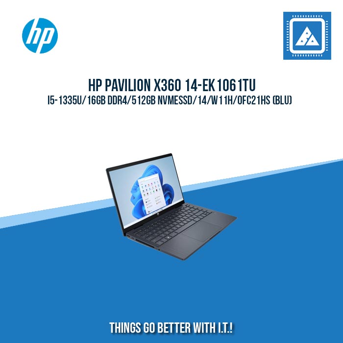 HP PAVILION x360 14-EK1061TU i5-1335U/16GB DDR4/512GB NVMeSSD | BEST FOR STUDENTS AND FREELANCERS LAPTOP