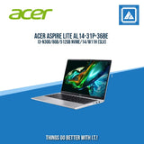 ACER ASPIRE LITE AL14-31P-36BE I3-N300/8GB/512GB NVME/14/W11H/BEST FOR STUDENTS LAPTOPS