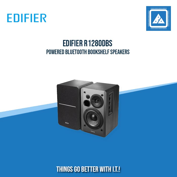 EDIFIER R1280DBs POWERED BLUETOOTH BOOKSHELF SPEAKER BLACK|BROWN