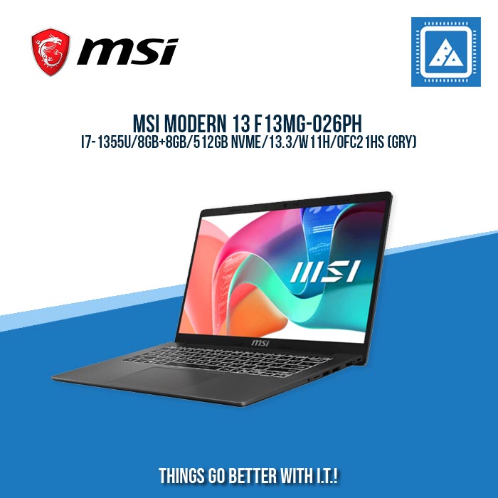 MSI MODERN 13 F13MG-026PH I7-1355U/8GB+8GB/512GB NVME | BEST FOR FREELANCER