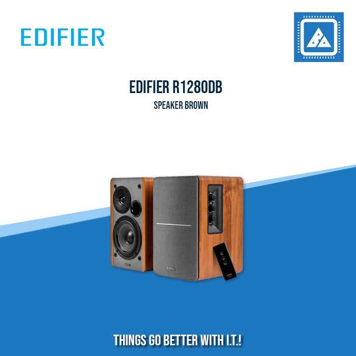 EDIFIER R1280DBs POWERED BLUETOOTH BOOKSHELF SPEAKER BLACK|BROWN