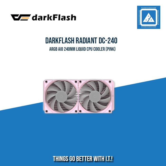 DARKFLASH RADIANT DC-240 ARGB AIO 240MM LIQUID CPU COOLER