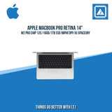 APPLE MACBOOK PRO RETINA 14" M2 PRO CHIP 12C/16GB/1TB SSD (MPHF3PP/A) | BEST FOR CORPORATES AND FREELANCER LAPTOP