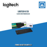 LOGITECH K120 CLASSIC USB KEYBOARD BLACK