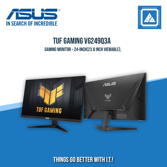 ASUS TUF VG249Q3A 23.8" FHD IPS LED GAMING MONITOR 180HZ W/ SPK WLMNT (2XHDMI, DP)