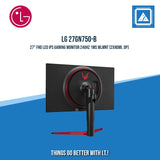 LG 27GN750-B 27" FHD LED IPS GAMING MONITOR 240HZ 1MS WLMNT (2XHDMI, DP)