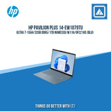 HP PAVILION PLUS 14-EW1079TU ULTRA 7-155H/32GB DDR5/1TB NVMeSSD | BEST FOR FREELANCER AND STUDENT LAPTOP