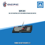 OCPC KR1 RGB /HOT-SWAPPABLE KEYS/USB GAMING KEYBOARD (RED SWITCH)
